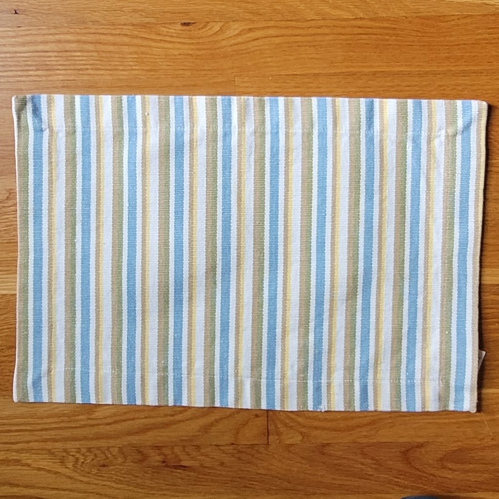 Boho Placemats Set of 4 Striped Cotton